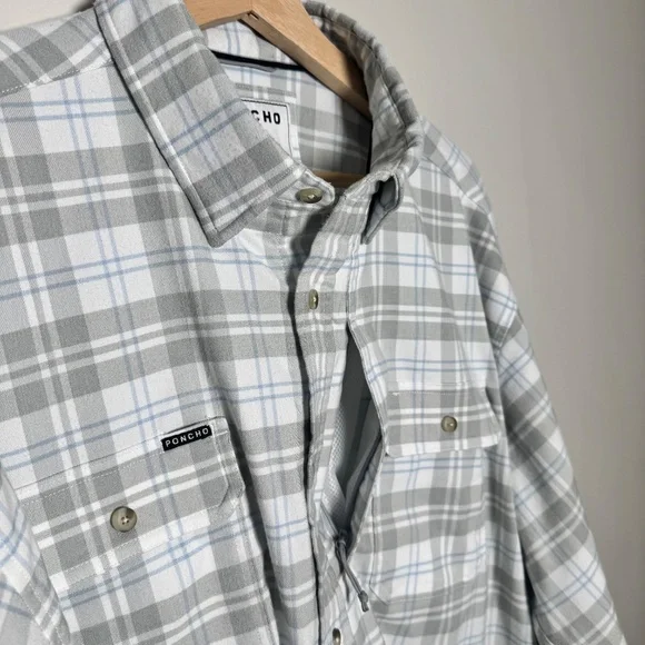 Poncho The Snowcat Utility Style Flannel Men's Sz XL - Picture 8 of 11